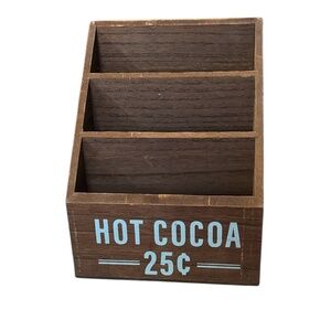 NWT-Vintage-Style Brown Hot Cocoa Organizer